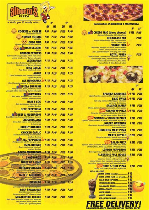 albertos pizza taft north|Alberto's Pizza menu delivery .